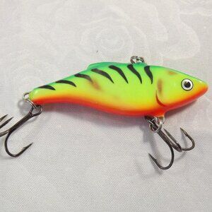 Vintage NOS Rattlin' Rapala Firetiger Crankbait Sinking Model Fish Lure